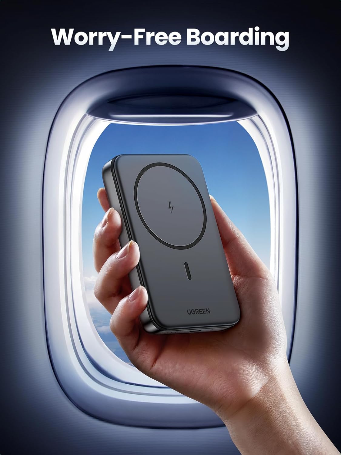 UGREEN MagSafe Power Bank 10000mAh, Wireless Portable Fast Charger.